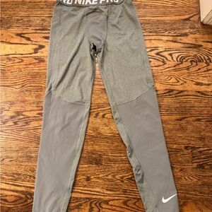 Nike Kids Pro Gray Leggings
